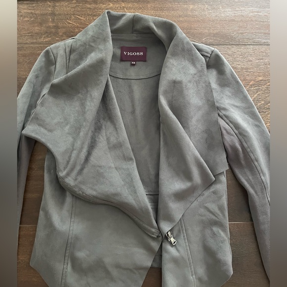 Gray Zip-Up Jacket - Picture 2 of 4